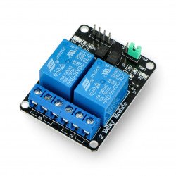 Reléový modul Iduino 2 kanály s optoizolací - kontakty 10A / 250VAC - cívka 5V