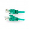 Patchcord Ethernet UTP 5e 0,5 m - zelený - zdjęcie 1