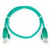 Patchcord Ethernet UTP 5e 0,5 m - zelený - zdjęcie 2