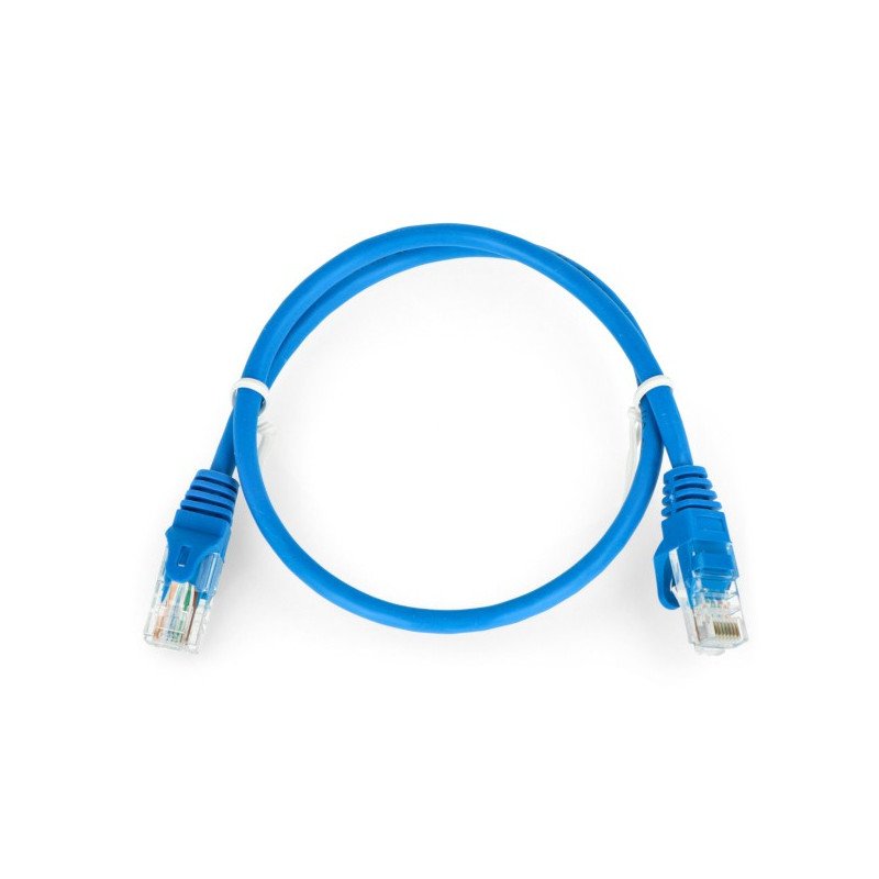 Síťový kabel Ethernet Patchcord UTP 5e 0,5 m - modrý