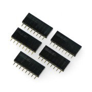 Zásuvka 1x8, rozteč 2,54 mm pro Arduino - 5 ks.
