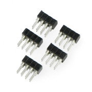 Zásuvka 2x4, rozteč 2 mm