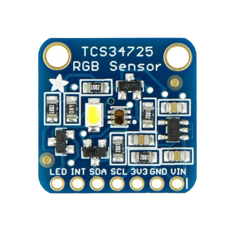Adafruit TCS34725 - barevný snímač RGB s IR I2C filtrem
