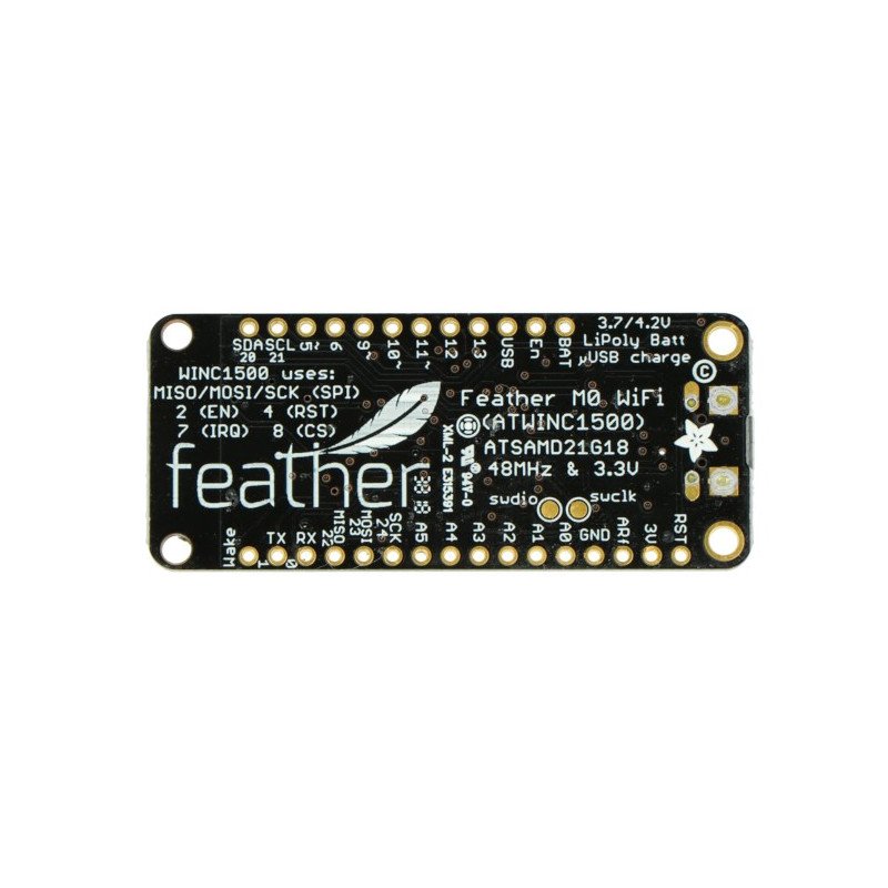 Adafruit Feather M0 WiFi 32bitový + u.Fl konektor - kompatibilní s Arduino