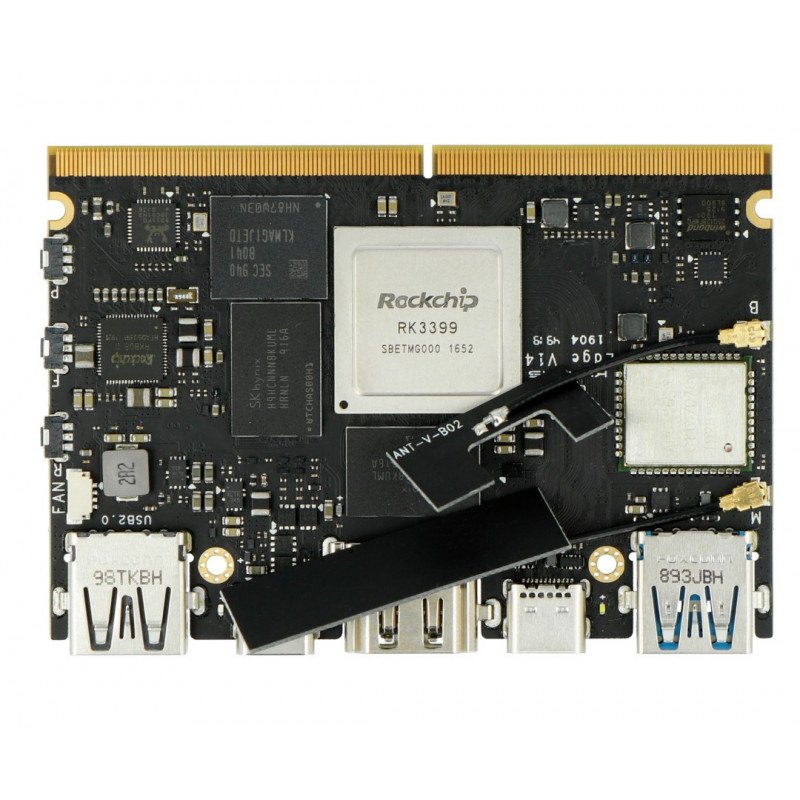 Khadas Edge Basic - Rockchip RK3399 WiFi, Bluetooth Cortex A72 / A53 + 2 GB RAM / 16 GB eMMC