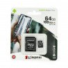 Paměťová karta Kingston Canvas Select Plus microSD 64 GB 100 MB / s UHS-I třída 10 s adaptérem - zdjęcie 1