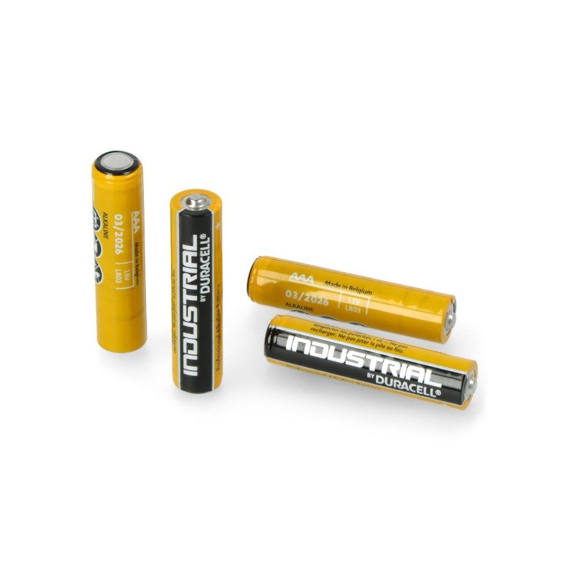 Duracell průmyslová alkalická baterie AAA (R3 LR03)