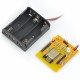Žlutá deska ESP8266 - WiFi modul ESP-12E + koš na baterie Žlutá deska ESP8266 - WiFi modul ESP-12E + koš na baterie