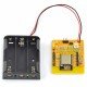 Žlutá deska ESP8266 - WiFi modul ESP-12E + koš na baterie Žlutá deska ESP8266 - WiFi modul ESP-12E + koš na baterie