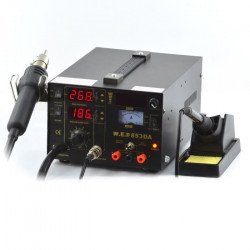 Pájecí stanice 3v1 hotair tip + napájecí zdroj WEP 853DA