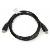 Kabel HDMI Lanberg 4K V1.4 CCS HDMI - černý - 1,8 m - zdjęcie 3