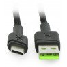 Kabel Green Cell Ray USB 2.0 typu A - USB 2.0 typu C s podsvícením - 1,2 m černý s opletením - zdjęcie 2