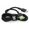 Kabel Green Cell Ray USB 2.0 typu A - USB 2.0 typu C s podsvícením - 1,2 m černý s opletením - zdjęcie 3