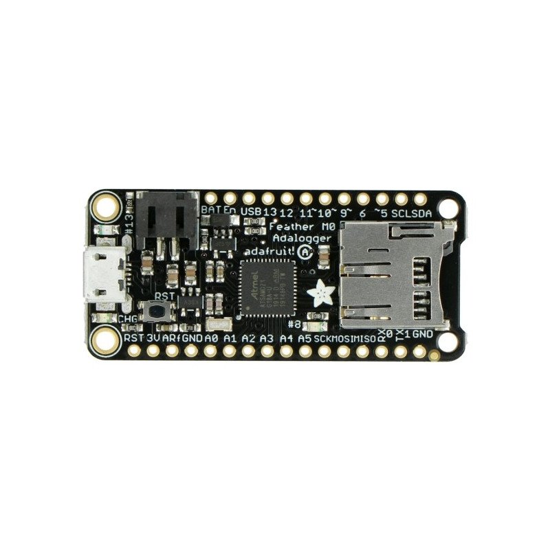 Adafruit Feather M0 Adalogger se čtečkou microSD - kompatibilní s Arduino