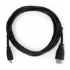 MicroHDMI - kabel HDMI - originální pro Raspberry Pi 4 - 1 m - černý - zdjęcie 2