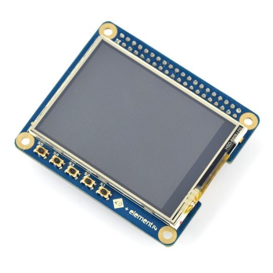 Odporový dotykový displej LCD TFT 2,4 '' 320x240px GPIO 4DPi-24-HAT pro Raspberry Pi 3/2 / B +