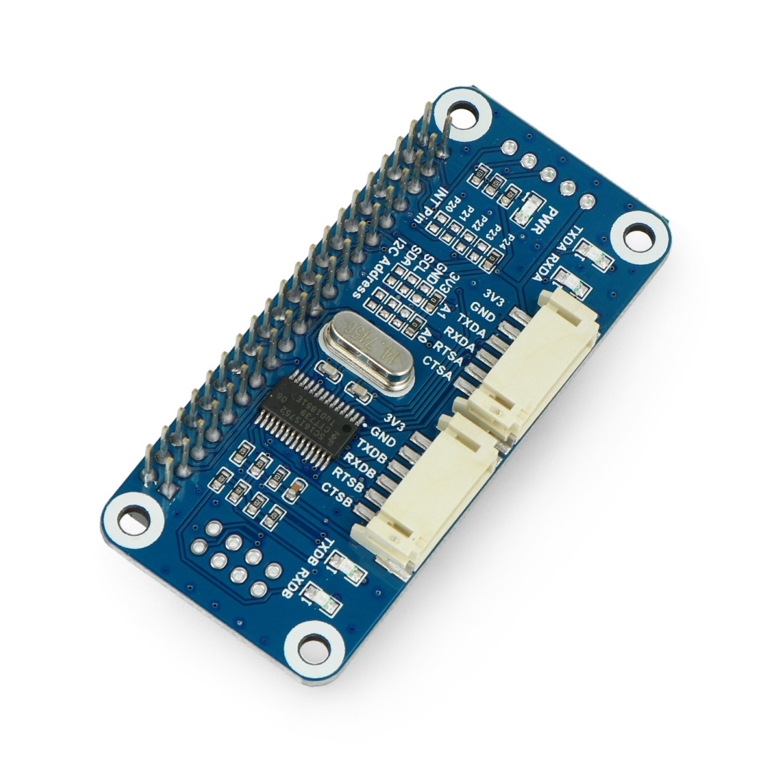 Serial Expansion HAT - I2C, UART, GPIO - štít pro Raspberry Pi - Waveshare 15667