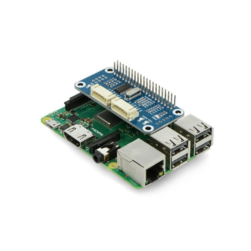 Waveshare Serial Expansion HAT - I2C, UART, GPIO - štít pro Raspberry Pi