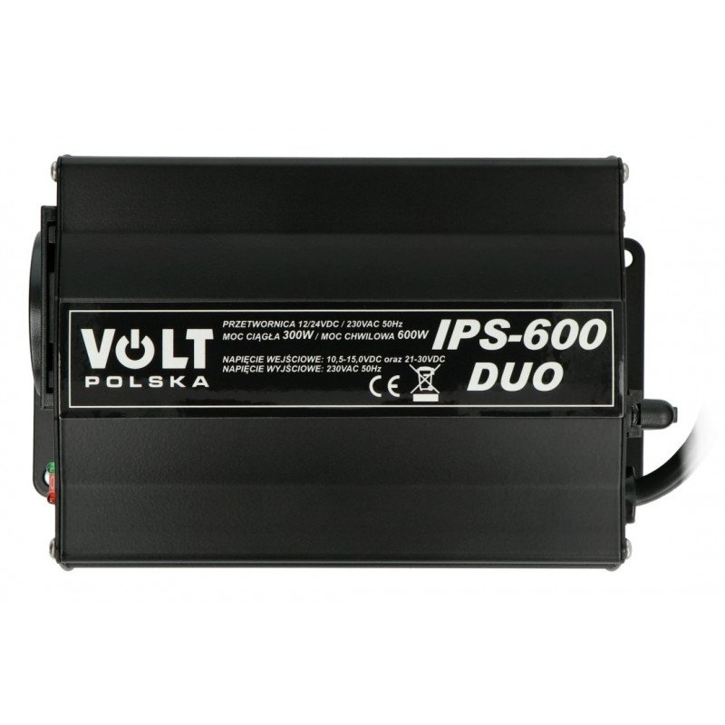 DC / AC stupňový převodník 12 / 24VDC / 230VAC 300 / 600W - sinusový - Volt IPS 600 Duo
