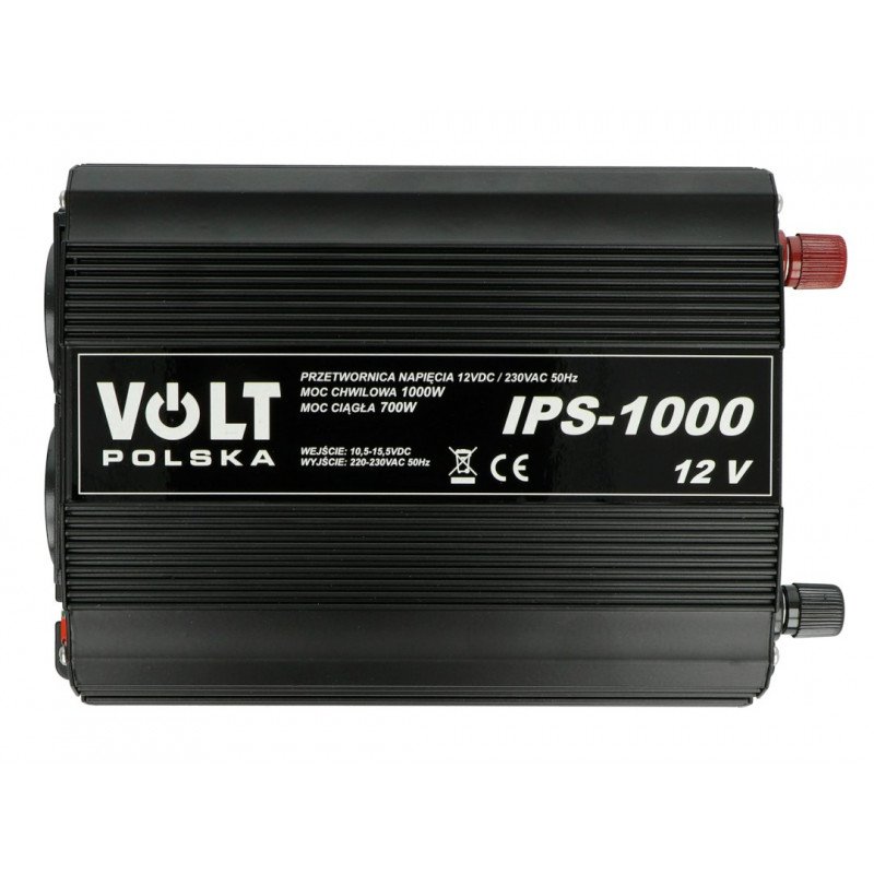 DC / AC stupňový převodník 12VDC / 230VAC 700 / 1000W - sinusový - Volt IPS-1000
