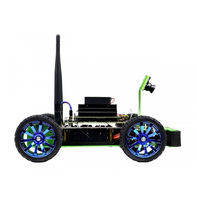 JetRacer - 4kolová robotická platforma AI s kamerou a DC pohonem a OLED displejem pro Nvidia Jetson Nano