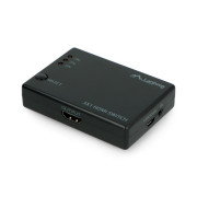 Přepínač videa - 3 porty HDMI - s dálkovým ovládáním a IR přijímačem - port microUSB - Lanberg SWV-HDMI-0003