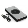 PowerBank Goobay Wireless 10.0 55152 Quick Charge 3.0 10000mAh mobilní baterie - šedá - černá - zdjęcie 2