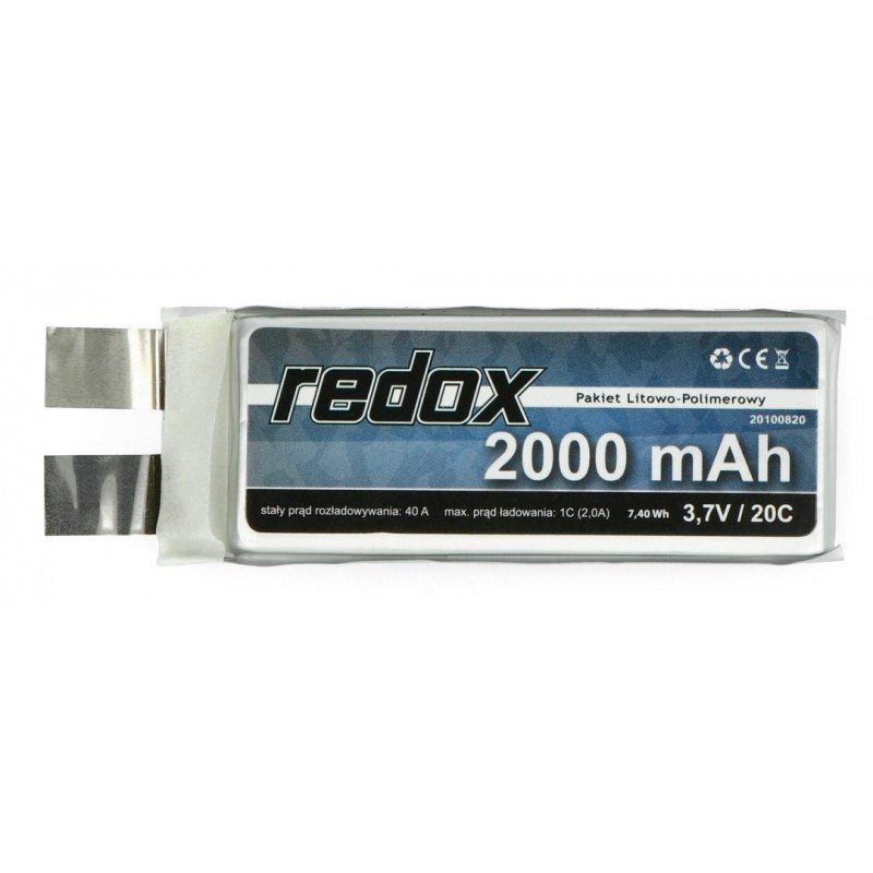 Balení Li-Pol Redox 2000mAh 3,7V 20C