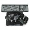 Bezdrátová sada Natec Tetra 4v1 - klávesnice + myš + reproduktory + US pad - černá a šedá - zdjęcie 1