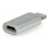 Adaptér MicroUSB zásuvky - Apple Lightning plug - jasný - zdjęcie 4