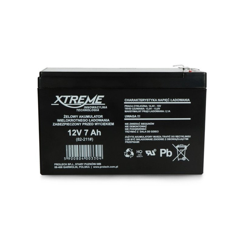 Gelová baterie 12V 7Ah Xtreme