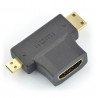 Adaptér HDMI - miniHDMI / microHDMI - zdjęcie 1