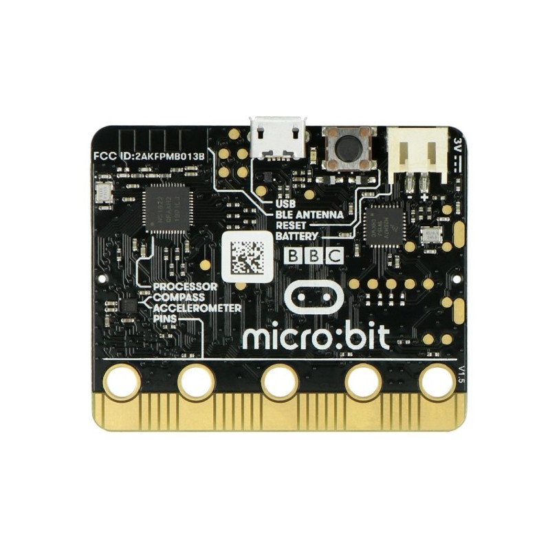 Micro: bit - vzdělávací modul, Cortex M0, akcelerometr, Bluetooth, 5x5 LED matice