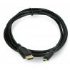 Lanberg microHDMI - kabel HDMI - 1,8 m - zdjęcie 2