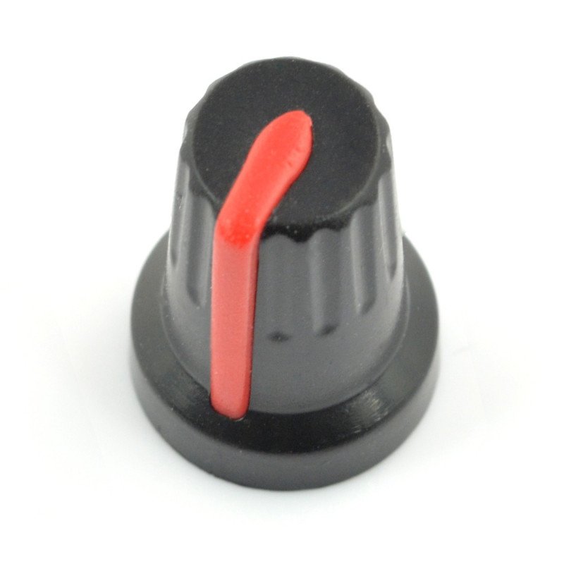 Knoflík potenciometru červený - 14 mm