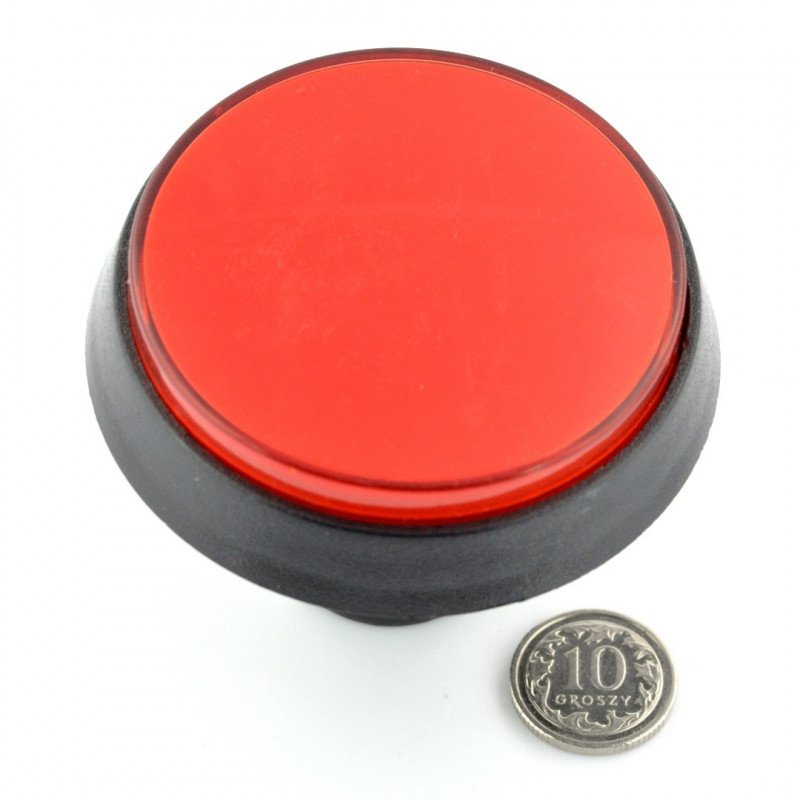 Tlačítko 6cm - červené (verze eco2)