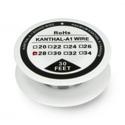 Odporový drát Kanthal A1 0,32 mm 18 Ω / m - 9,1 m