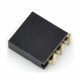 Pásek 1x3 samice, hranatý, rozteč 2,54 mm Pásek 1x3 samice, hranatý, rozteč 2,54 mm