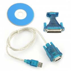 Adaptér USB - RS232 + adaptér DB25