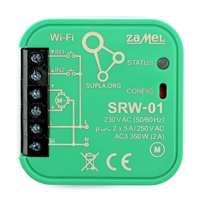 Zamel Supla SRW-01 - 230V WiFi roletový ovladač - aplikace pro Android / iOS