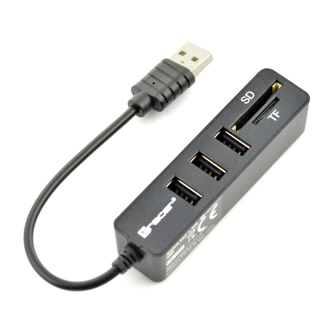 Čtečka paměťových karet All-in-one Tracer + rozbočovač CH4 USB
