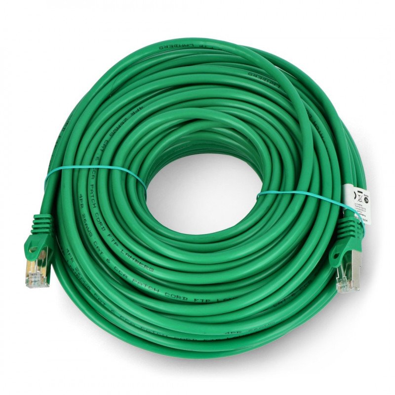 Lanberg Ethernet Patchcord FTP Cat.6 30m - zelený