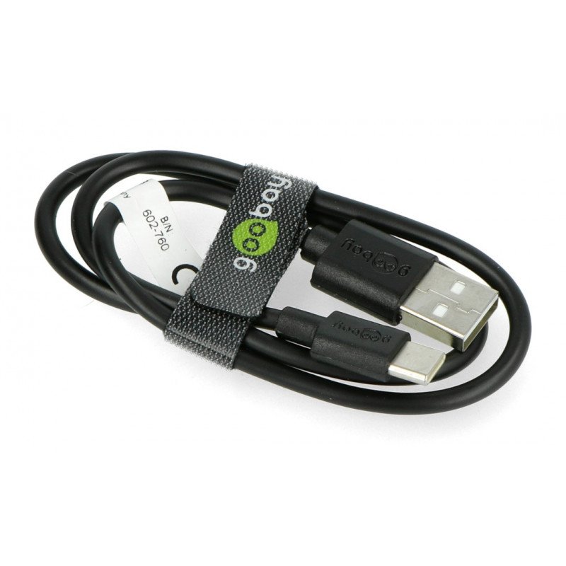 Goobay USB A 2.0 - černý kabel USB C - 0,5 m