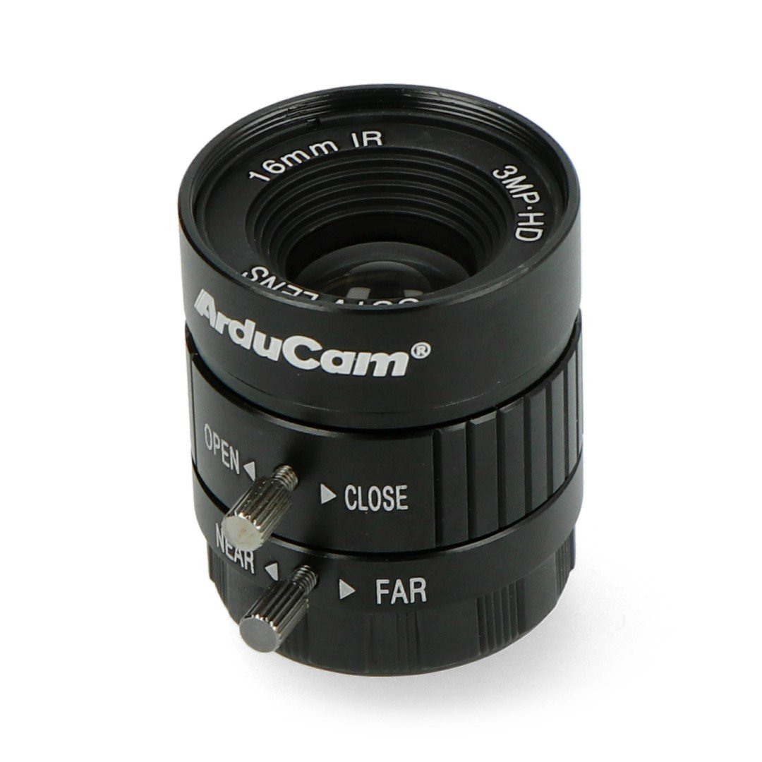 Objektiv CS Mount 16 mm s ručním ostřením - pro fotoaparát Raspberry Pi - Arducam LN050