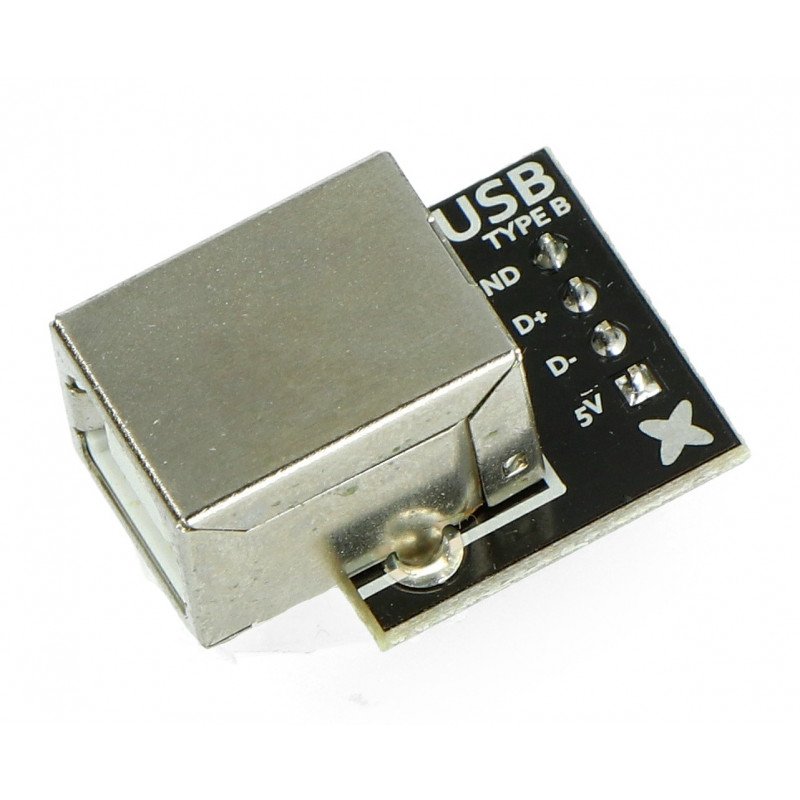 Protokol konektor USB typu B pro nepájivé pole