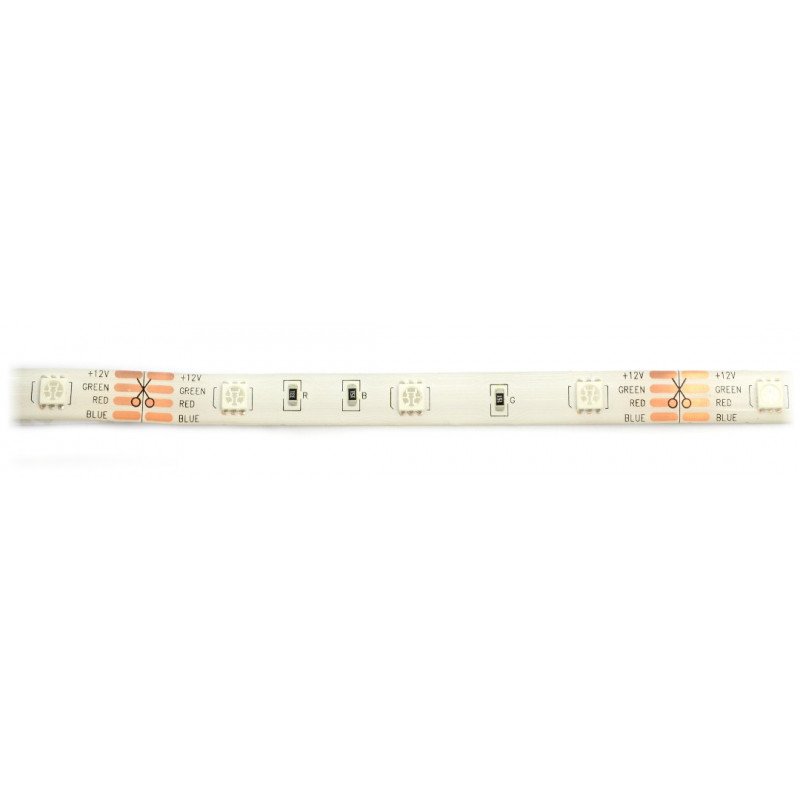 LED pásek SMD5050 IP65 7,2 W, 30 LED / m, 10 mm, RGB - 5 m