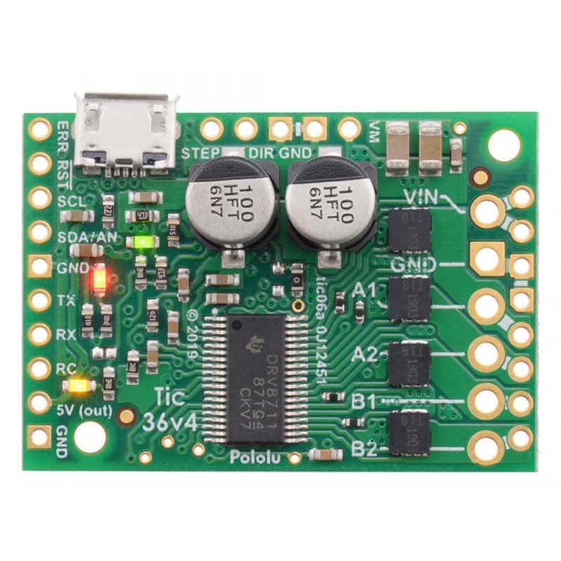 Tic 36v4 - ovladač krokového motoru USB 50V / 4A - Pololu 3141