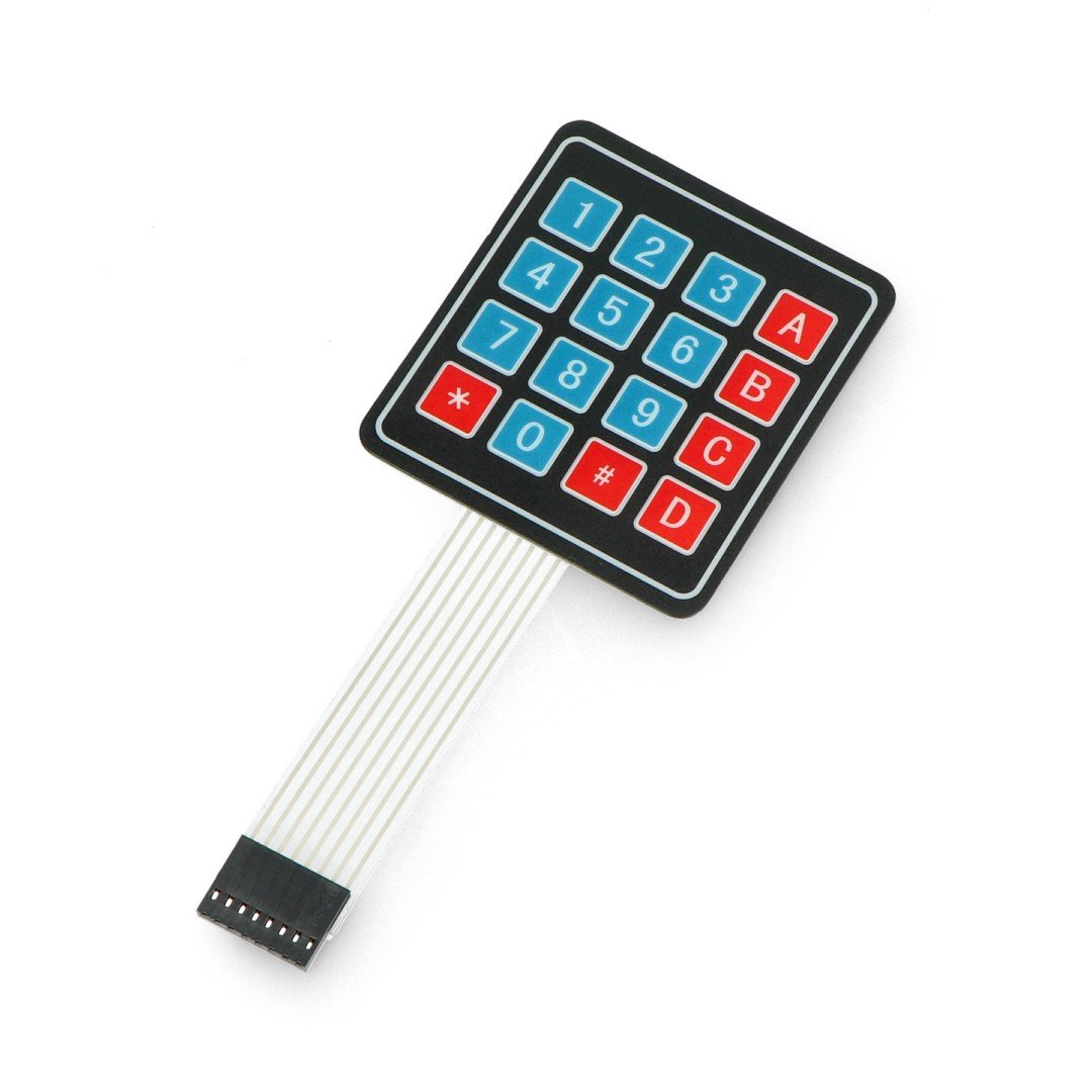 Samolepící numerická membránová klávesnice - 16 kláves