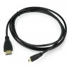 HQ-Power microHDMI - kabel HDMI - černý - 2 m - zdjęcie 2
