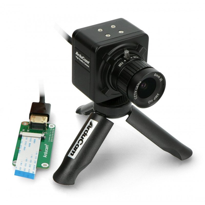 Sada s fotoaparátem IMX477 12,3 MPx HQ a objektivem 6 mm CS-Mount - pro Raspberry Pi - ArduCam B0240